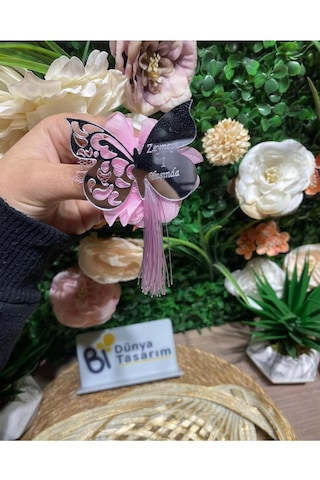 Uv Baskı Pleksi Magnet Söz, Nişan, Nikah, Düğün, Kına 10 Adet Beyaz