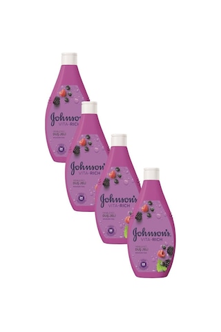 Johnson's Vita-rich Ahududu Özlü Yenileyici Duş Jeli 400ml X4 Ahududu