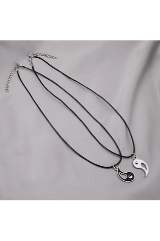 Best Friends Ying Yang İkili Arkadaşlık Sevgili Kolye Çok Renkli