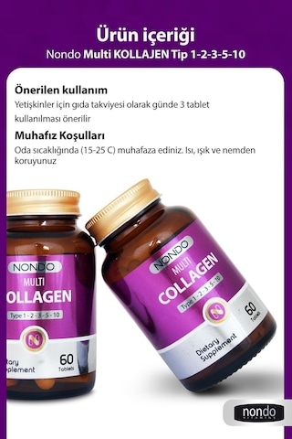 Nondo Multi Kolejen 60 Tablet