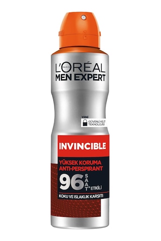 L'Oreal Paris Men Expert Invincible Perspirant Yüksek Koruma Erkek Sprey Deodorant 150 ML