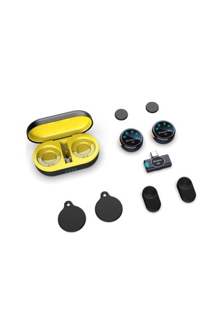 Manyetik Kablosuz Lavalier Mikrofon Ses Video Kayıt Mikrofonu