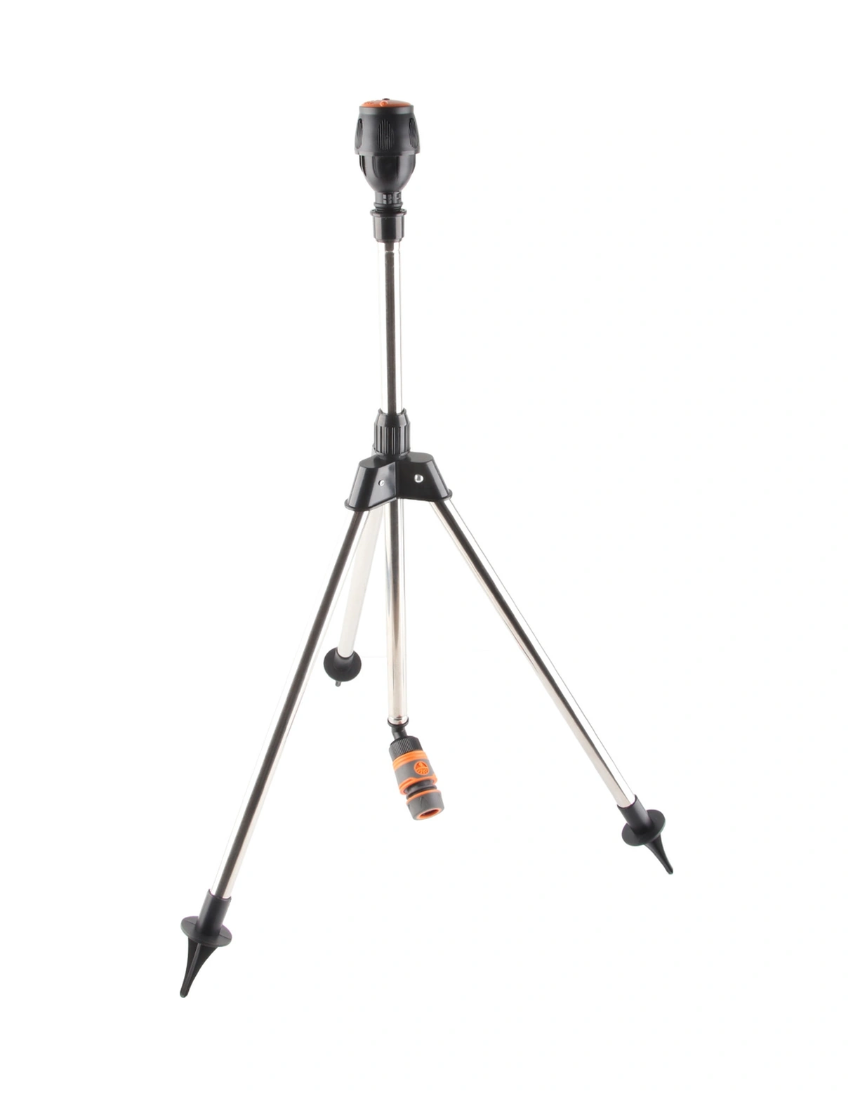 Vkemall Çelik Tripod Sulama Sprinklerı 360 Derece Dönen Bahçe Çim Çölçeği İçin Yüksekliğini Ayarlayabilir Otomatik Sulama Aleti