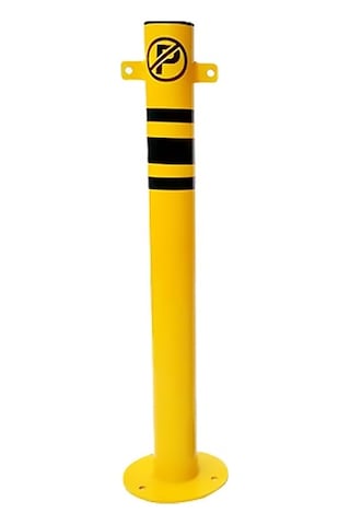 Otopark Zincir Bariyer Metal Duba Demir Sabit Baba Metal Park Bariyeri 75 Cm Gri