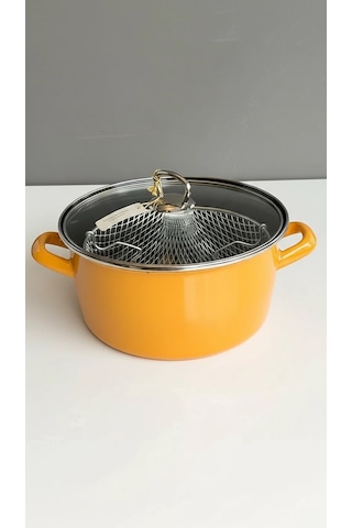 Kızartma Tenceresi Sarı 22 Cm 4,5 Lt Renkli