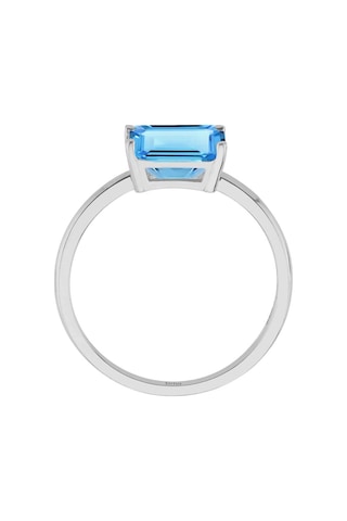 Sirius Oktagon Kesim Mavi Topaz Taşlı Nerissa Yüzük 0802r0053