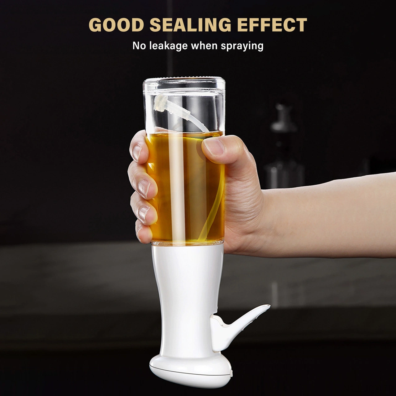 Youmex Cam Yağ Spreyi 200ml - İnce Buhar Tasarımı, Multifonksiyonel Soya Sosu, Sirke - Mutfak, Izgara, Pişirme İçin Kontrollü Yağlama Çok Renkli