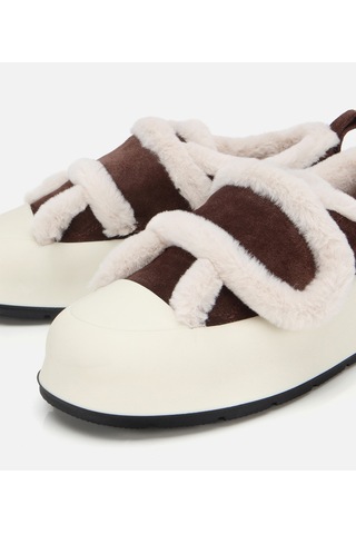 Hotiç Kadın Süet Deri Kahverengi İçi Kürklü Kalın Bantlı Spor Ayakkabı 01ayh316800a480 01ayh316800a480 Kahverengi