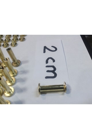 2 CM Dosya Klasör Menü Kartela Vidası Sarı 100 Adet