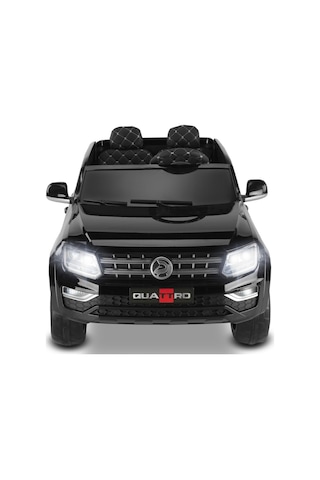 4x4 Quattro Metalik Uzaktan Kumandalı 12v Akülü Araba 18ah Akülü Çocuk Araçları 441a Siyah
