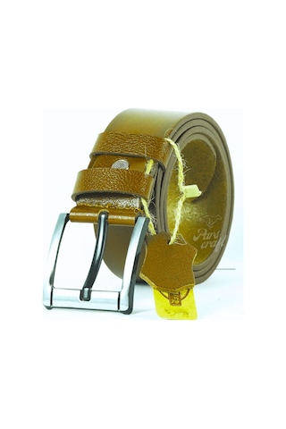 Hakiki Manda Derisi Erkek Kemer 4,5cm Taba Kot Pantolon Kemeri Taba