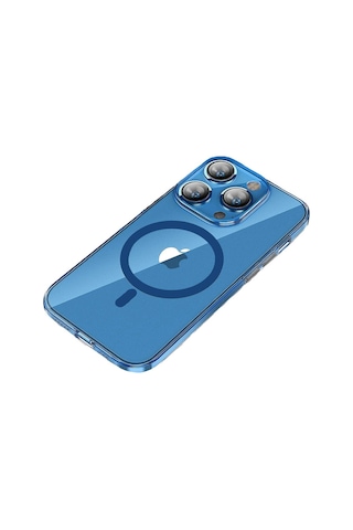 Bikapak Magslım Apple Uyumlu iPhone 15 Pro Mavi Kapak