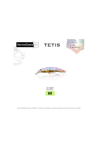 Nanıwaosakashı Tetıs 70mm 9.6g Sınkıng Maket Balık