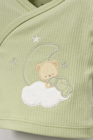 Bebitof %100 Pamuk Sweet Dreams Desenli Bebitof 5 Parça Yenidoğan Hastane Çıkışı Zıbın Seti Bbtf.ysl.20107 Yeşil