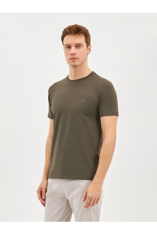 Karaca Erkek Modern Fıt Tişört-haki 11.25s.06.623 Haki