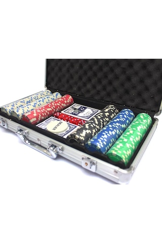 300'Lü Poker Seti Metal Çantalı