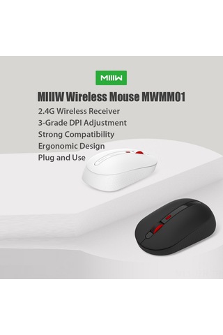 Geeroyoo Kablosuz Sessiz Fare - 1600dpı, 2.4ghz, Windows/android/mac Uyumlu, Taşınabilir Ve Ergonomik Tasarım Mıııw