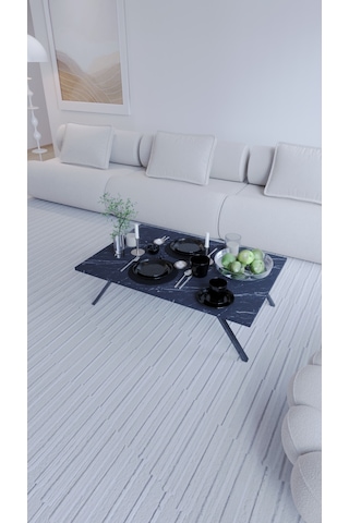 Toprak Dikdörtgen Katlanabilir Modern Yer Sofrası Laptop Masası