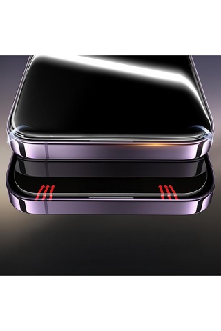 Apple iPhone Uyumlu 17 Pro Frm 2.5d Oliv Hd Temperli Cam Ekran Koruyucu + Kolay Uygulama Aparatı - Şeffaf