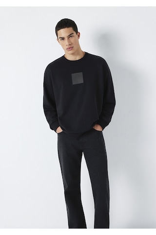 Mavi - Mavi Baskılı Siyah Sweatshirt 0s10530-900 Siyah