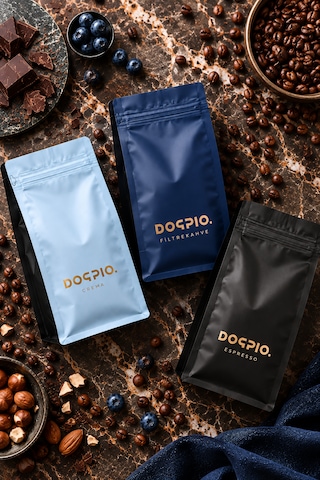 Doppio. 3'lü Tanışma Paketi I Crema + Espresso + Filtre Kahve I Çekirdek 3x250gr Çekirdek Kahve