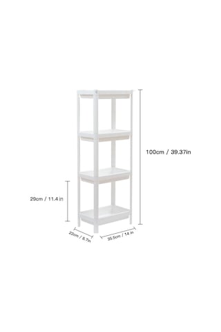 4 Katmanlı Banyo Mobilya Depolama Rafı Çamaşır Odası Diğer