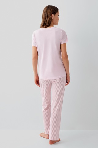 Pierre Cardin 9201 Modal Pamuk Cepli Kısa Kol Kadın Pijama Takımı Somon