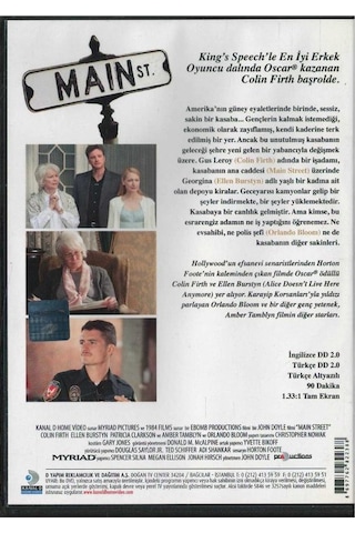 Ana Cadde Main St. Colin Fırth Dvd