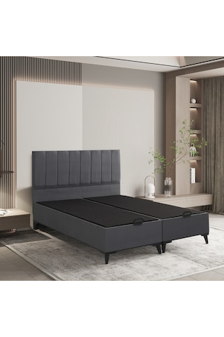 Country Çift Kişilik Baza Comfort Yatak Haki Başlık 3'lü Set Konuma Özel Teslimat 150 x 200 CM