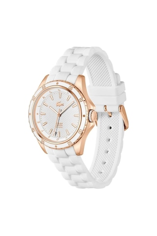 Lacoste Lac2001428 Beyaz Silikon Kordon Kadın Kol Saati Rose Gold