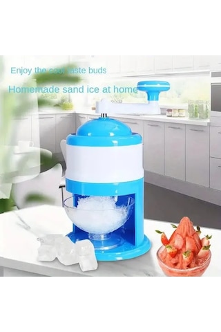 Willowhaven Mavi Manuel Buz Kıyıcı: Dondurma Ve Smoothie Makinesi, Pratik Mutfak Aleti