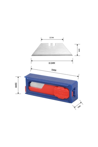 Workpro Wp213002 10 Lu Rötuş Maket Bıçağı Yedeği