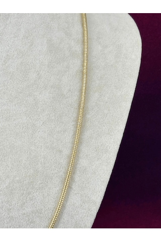 14 K Renginde Kalın İtalyan Zincir Model Gold Kolye Gold