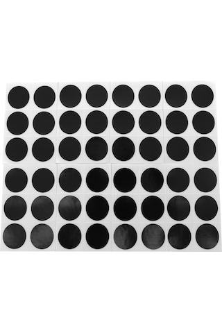 Lemestar 48 Adet Lastik Tamir Bandı, Reçine İçeren, Kolay Uygulama, Siyah Kauçuk, 25 Mm Boyutunda Siyah