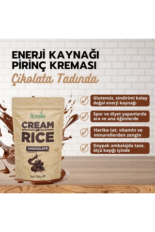 Fibrelle Rice Cream Çikolata Çikolata 1 Kg