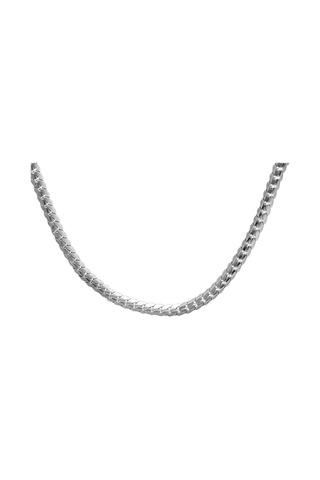 Silver Renk Çelik Erkek Press Snake Zincir (504282116) Metalik