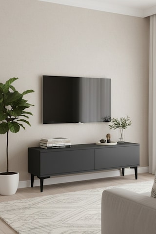 Tsa1299a Aplos Tv Stand, Tv Sehpası Antrasit 120cm