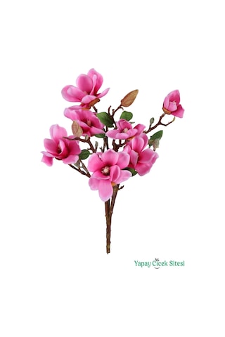 Yapay Çiçek Sitesi Yapay Manolya Demeti 53 Cm Pembe Yapay Çiçek Sitesi Yapay Manolya Demeti 53 Cm Pembe