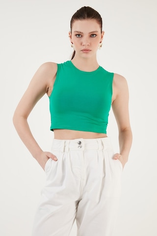 Lela Pamuklu Bisiklet Yaka Dar Kesim Crop Bayan Atlet 5865259 Benetton