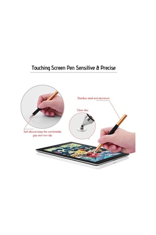 Novahub Altın Renk Wk-125 Çift Fonksiyonlu Dokunmatik Kalem Seti - Telefon & Tablet