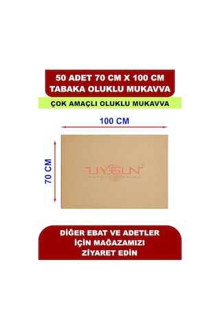 50 Adet 70cm X 100cm Baskısız Tabaka Oluklu Mukavva, Çocuk Etkinlik Kartonu, Maket Kartonu, Kargo Kartonu