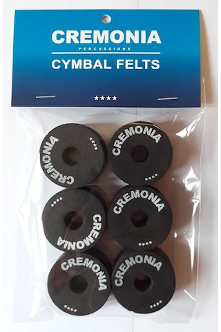 Cremonia Cymfelts Siyah 6'lı Zil Keçesi