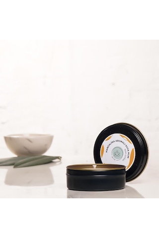 Mitr Mandalina Aromalı Metal Soya Mum Çok Renkli