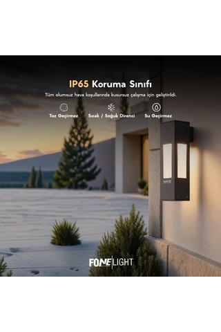 Luxera Modern Dış Mekan Duvar Apliği - Antrasit Gri Ip65 Su Geçirmez Bahçe Aydınlatması - 3000k Gün Işığı Dekoratif Cephe Lambası - Alüminyum Gövde Dikdörtgen Tasarım Diğer