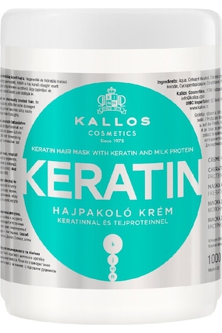 Kallos Cosmetics Keratinli ve Süt Proteinli Keratin Saç Maskesi 1 L Kallos Cosmetics Keratinli ve Süt Proteinli Keratin Saç Maskesi 1 L