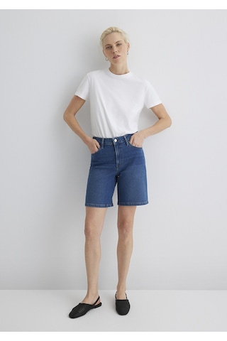 Mavi - Eliana Casual Koyu Mavi Jean Şort 1411221-89749 Koyu Mavi