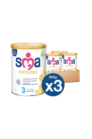 SMA Optipro 3 Probiyotik Devam Sütü 800 G - 3 Adet