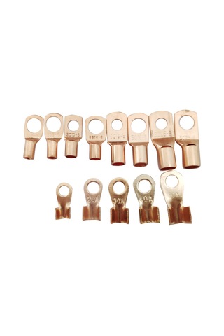130parça/kutu Bakır Kablo Düğmeleri Ağı Heavy Duty Tel Düğmeleri Terminal Bağlantı Elemanları Çeşit Seti