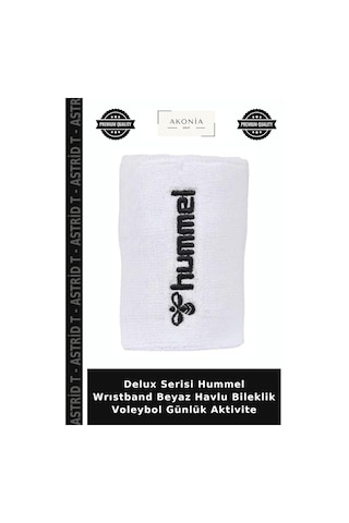Delux Serisi Hummel Wrıstband Beyaz Havlu Bileklik Voleybol Günlük Aktivite