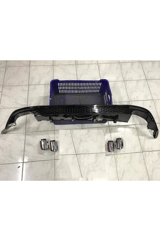 Volkswagen Golf 7.5 Arka Tampon Difüzör Gti Çift Çıkış 2017-